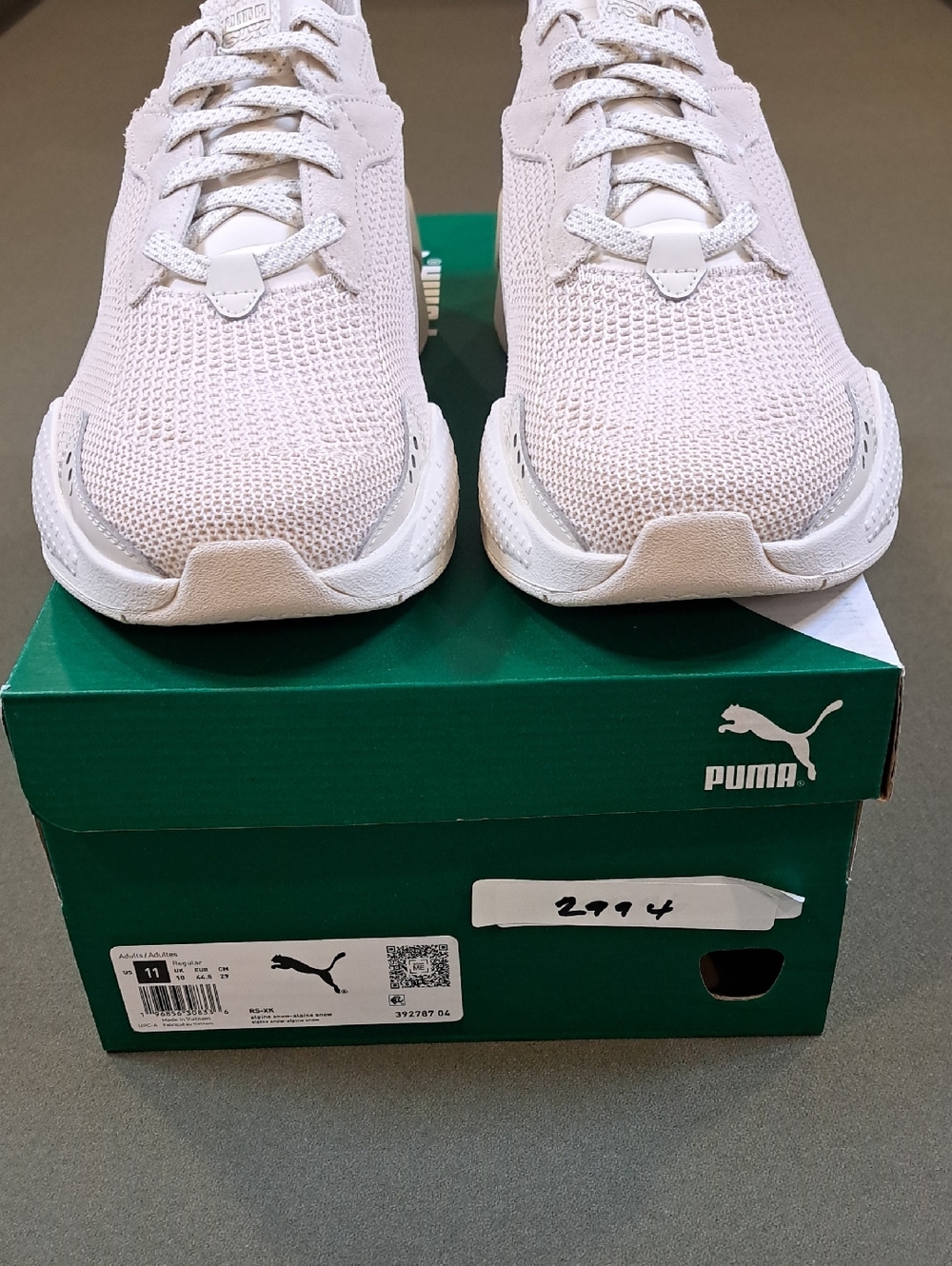 Puma RS-XK Running Shoe - Color: Alpine Snow - Size: 11 - Picture 3 of 9
